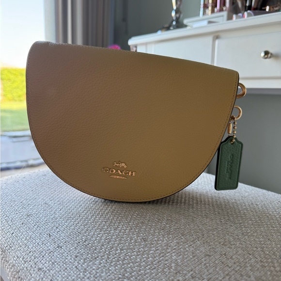 Coach butter yellow and light pink with Green strap Women's Bag - Picture 2 of 7